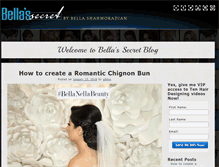 Tablet Screenshot of bellassecret.com